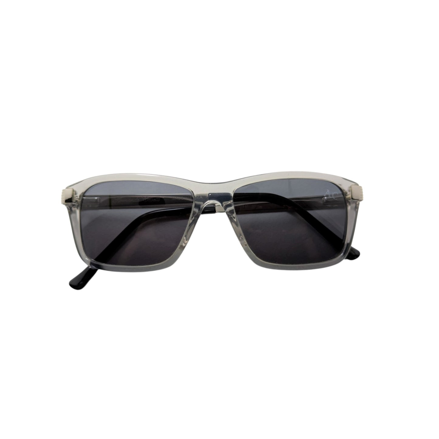 Transparent light grey rectangle acetate sunglasses — men's Divo frame