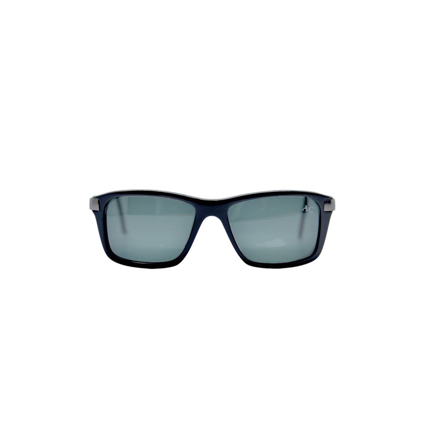 Black rectangle acetate sunglasses — men's Divo frame