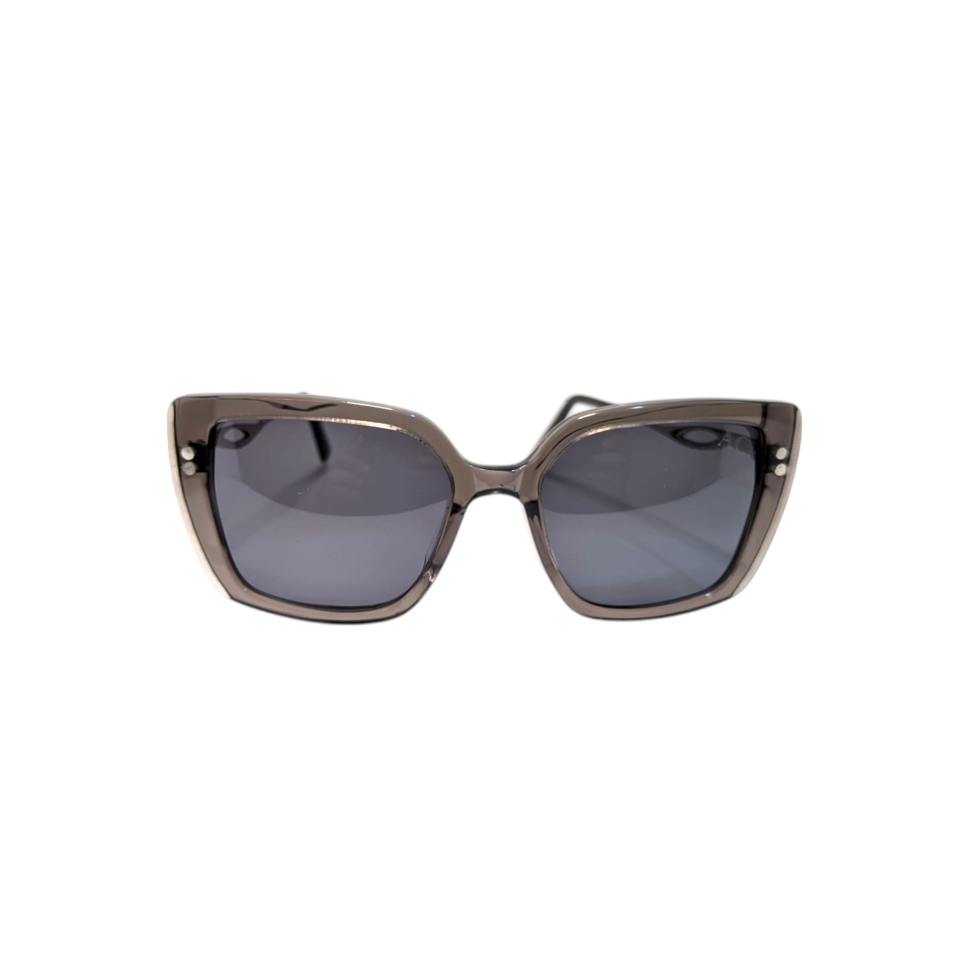 Grey square acetate sunglasses — women's Bella frame