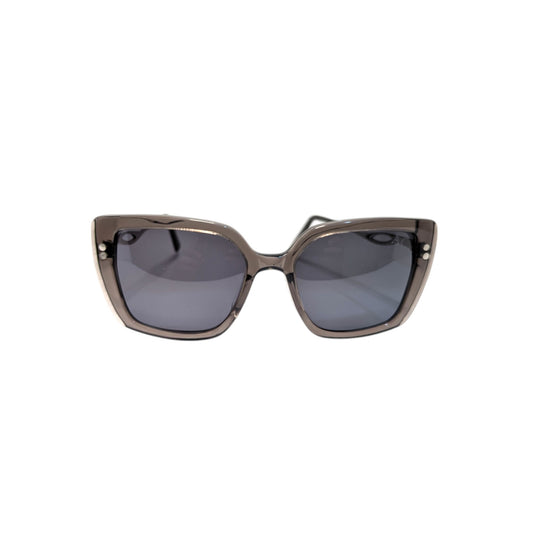 Grey square acetate sunglasses — women's Bella frame