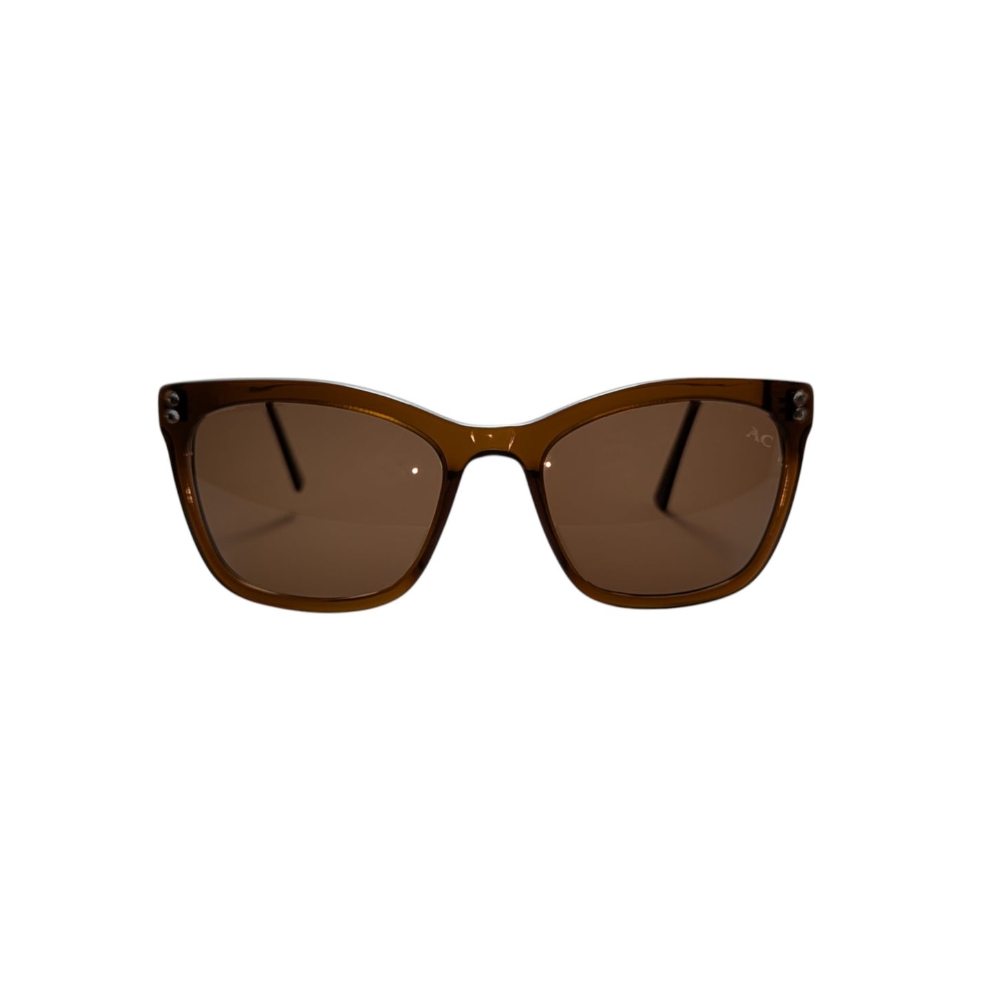 White wayfarer acetate sunglasses — women's Zoya frame