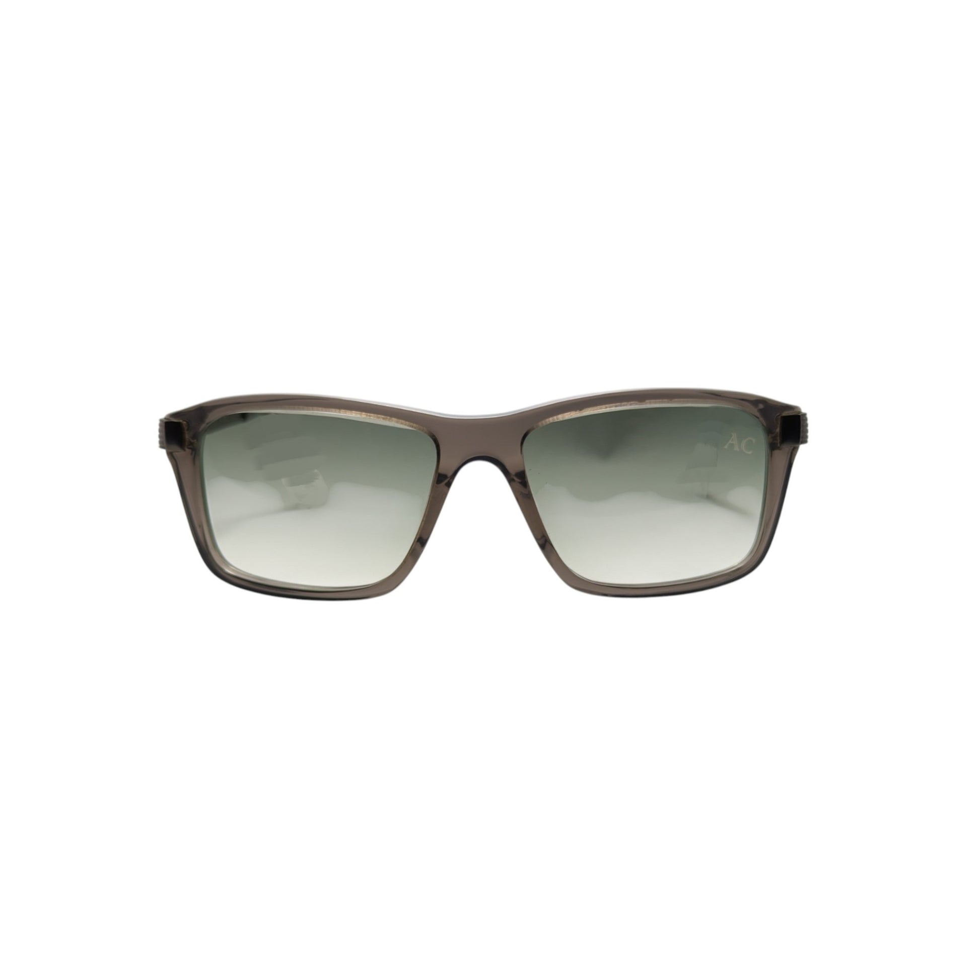 Transparent grey rectangle acetate sunglasses — men's Divo frame