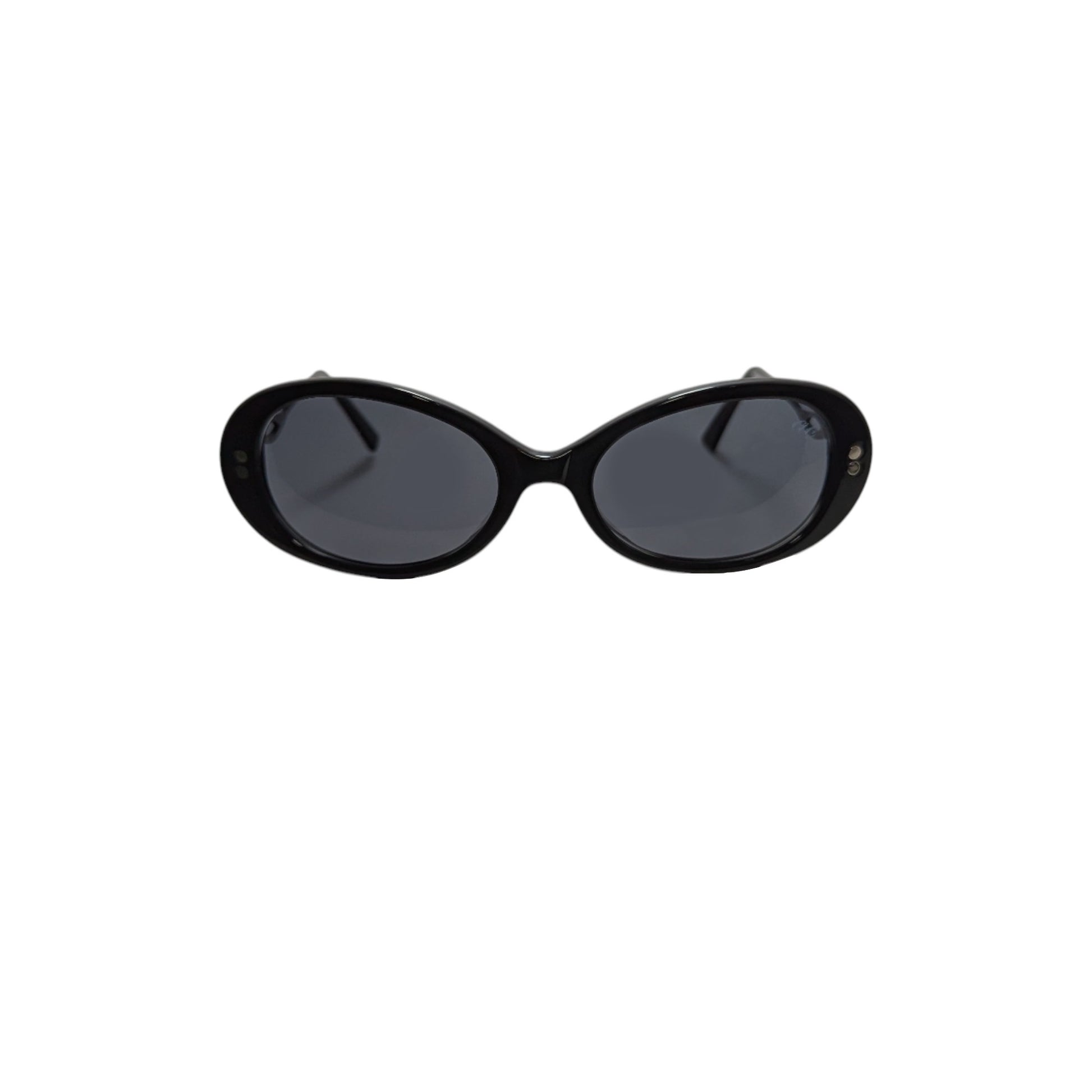 Black oversized acetate sunglasses — women's Windy frame
