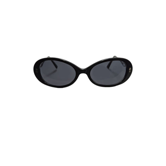 Black oversized acetate sunglasses — women's Windy frame